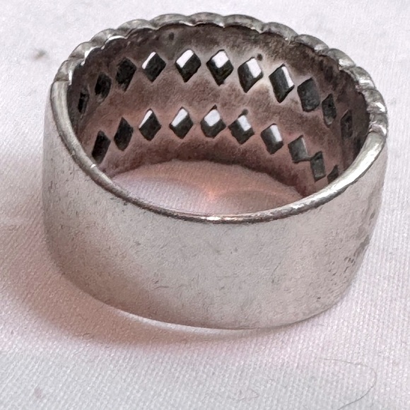💍 Stunning Vintage Boho Chic Weaved .925 Sterling Silver Weaved Celtic Ring - Picture 6 of 16